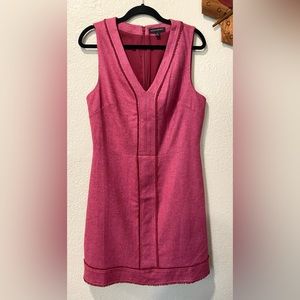 Banana Republic A-line Berry Color V Neck Sleeveless Dress, Size 14